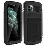 Avizar Coque iPhone 11 Pro Aluminium Silicone Support Vidéo Tank Series Noir