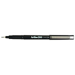 ARTLINE Stylo Feutre 200 Permanent Indélébile Pointe 0,4 mm Noir x 12