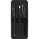 FABER-CASTELL Kit d'instruments d'écriture GRIP 2011 Plume + Bille Noir