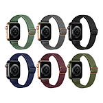 Eko Lot de 6 Bracelets pour Apple Watch 42/44/45/49mm Gamme Revolt 02 en Nylon Multicolore