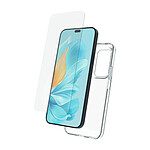 Myway Pack Protection pour Honor 200 Lite 5G Coque Souple et Verre Anti-rayures 9H Transparent