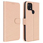 Avizar Étui Oppo A15 Protection avec Porte-carte Fonction Support champagne