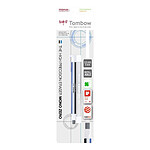 TOMBOW Stylo gomme MONO zéro classique 2,5 x 5mm blanc/bleu/noir + 2 recharges x 10