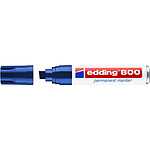 EDDING Marqueur Permanent 800 Corps Alu Bleu Pointe Biseau 4-12 mm