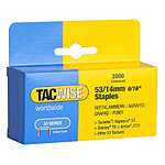 TACWISE Boite de 2000 agrafes 53/14 mm, galvanisées