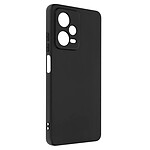 Avizar Coque pour Xiaomi Redmi Note 12 Pro 5G et 12 Pro Plus 5G Silicone Flexible Finition Mate Anti-traces  noir