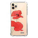 Evetane Coque iPhone 11 Pro anti-choc souple angles renforcés transparente Motif Coquelicot