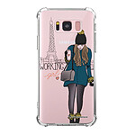 LaCoqueFrançaise Coque Samsung Galaxy S8 Plus Silicone antichocs Solides coins renforcés  transparente Motif Working girl