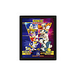 Sonic The Hedgehog - Poster encadré effet 3D Select Your Fighter 26 x 20 cm