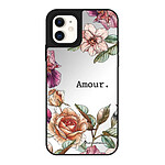 LaCoqueFrançaise Coque iPhone 12 Mini miroir Amour en fleurs Design