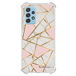 LaCoqueFrançaise Coque Samsung Galaxy A52 Silicone antichocs Solides coins renforcés  transparente Motif Marbre Rose