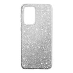 Avizar Coque pour Samsung Galaxy A33 5G Paillette Feuille Amovible Silicone Semi-rigide  argent