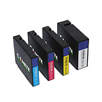 COMETE - 2500XL CANON - Pack de 4 Cartouches d'encre Compatibles avec Canon 2500xl - Couleur et Noir - Marque française