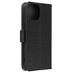 Avizar Étui pour iPhone 15 Pro Max Clapet Portefeuille Support Vidéo  Noir