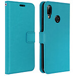 Avizar Housse Huawei P20 Lite Etui Folio Portefeuille Clapet turquoise Fonction Support