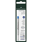 FABER-CASTELL Recharge Stylo Bille Pointe XB large Bleu x 5