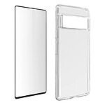 Avizar Coque Google Pixel 6 Pro Silicone Souple Film Verre Trempé 9H