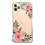 Evetane Coque iPhone 11 Pro anti-choc souple angles renforcés transparente Motif Fleurs roses