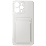 Avizar Coque pour Xiaomi Redmi 12 Porte-carte Souple Anti-traces Blanc