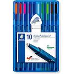 STAEDTLER Stylo à bille triplus ball 437 XB, étui de 10