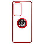 Avizar Coque pour Xiaomi 12T et 12T Pro Bague Compatible Support Magnétique Rouge