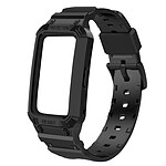 Avizar Bracelet Huawei Band 7, 6 Pro, 6 et Honor Band 6 Silicone Bumper Ajustable  noir