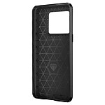 Avizar Coque pour Oneplus 10T Renforcée Souple Carbone Effet Brossé  Noir