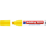 EDDING Marqueur Permanent 800 Corps Alu Jaune Pointe Biseautée 4-12 mm