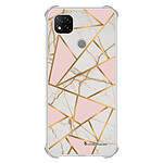 LaCoqueFrançaise Coque Xiaomi Redmi 9C Silicone antichocs Solides coins renforcés  transparente Motif Marbre Rose