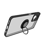 Avizar Coque pour Motorola Moto G34 Bague Support Vidéo Noir