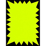 AGIPA Paquet de 100 flash fluo 90 x 120 mm Jaune Fluo