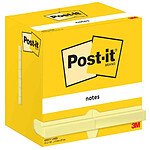 POST-IT Bloc-note adhésif, 127 x 76 mm, ligné, jaune