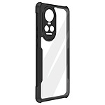 Avizar Coque pour Oppo Reno 10 et 10 Pro Rigide Coins Bumpers  Transparent Contour Noir