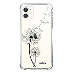 Evetane Coque iPhone 11 anti-choc souple angles renforcés transparente Motif Pissenlit