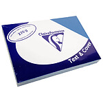 CLAIREFONTAINE Paquet de 100 Couvertures Text&Cover Toilé 270g A4 210x297mm Bleu écolier