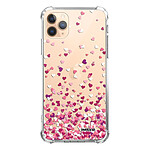 Evetane Coque iPhone 11 Pro anti-choc souple angles renforcés transparente Motif Confettis De Coeur