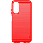 Avizar Coque pour Samsung Galaxy A05s Effet Carbone Silicone Flexible Antichoc  Rouge