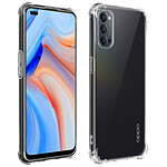 Avizar Coque Oppo Reno 4 Flexible Antichoc Coins Bumper Transparent