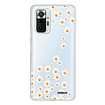 Evetane Coque Xiaomi Redmi Note 10 Pro 360 intégrale transparente Motif Marguerite Tendance