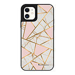 LaCoqueFrançaise Coque iPhone 12 Mini miroir Marbre Rose Design