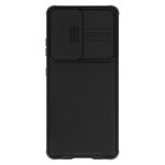 Nillkin Coque pour Samsung S21 Ultra Cache Caméra Finition Striée CamShield Pro  Noir