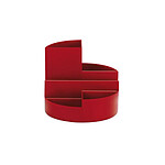 MAUL Organisateur de bureau rundbox 6 compartiments Rouge