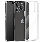 Avizar Coque Résistante pour iPhone 16 Pro Fine 0.5mm Silicone Anti-humidité Transparent