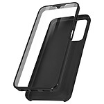 Avizar Coque pour Samsung Galaxy A13 Intégrale Arrière Rigide Transparent et Avant Souple  noir