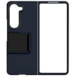 Avizar Coque pour Samsung Galaxy Z Fold 5 Rigide avec Béquille Support  Bleu nuit