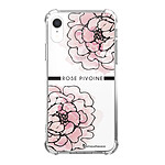 LaCoqueFrançaise Coque iPhone Xr anti-choc souple angles renforcés transparente Motif Rose Pivoine