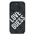 Guess Coque de Protection pour iPhone 16 Pro Max MagSafe Modèle 4G Noir