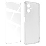 Avizar Coque pour Realme 9i Silicone Souple et Film Verre Trempé 9H  transparent