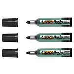 BIC Marqueur Permanent MARKING ONYX 1482 Pointe Ogive Trait 1,5 mm Noir x 3