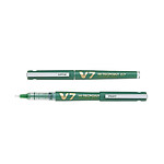 PILOT Roller Rechargeable Hi-TechPoint V7 Begreen Pointe Moyenne Encre liquide Vert x 10